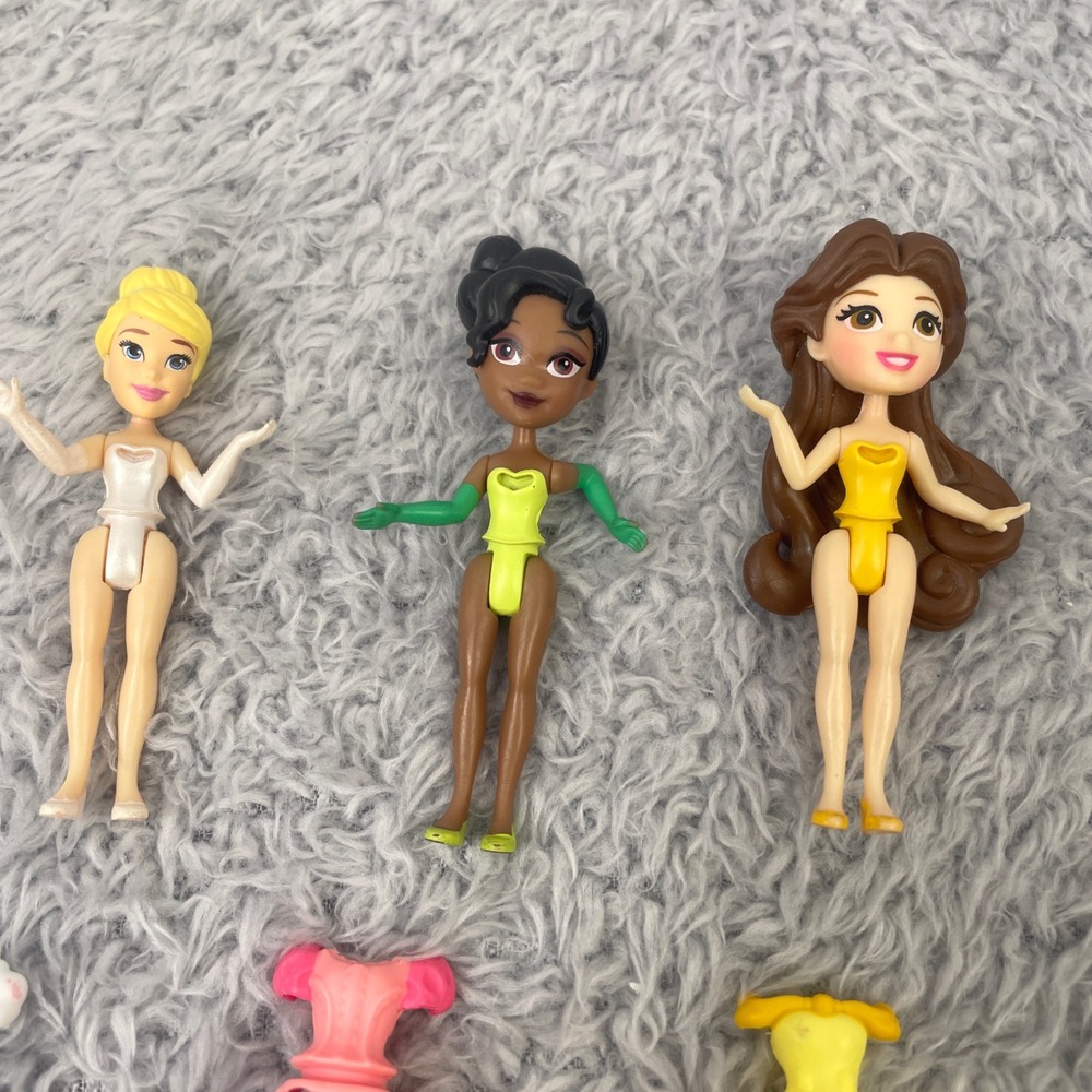 Disney Princess MagiClip Dolls Little Kingdom Belle Tiana Cinderella Lot 20 - Picture 2 of 6